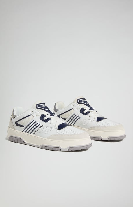 B4SK3T men's sneakers, WHITE/WHITE B4SK3T men's sneakers, WHITE/WHITE, hi-res-1