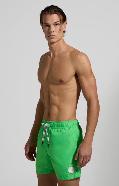 Men's swim shorts, GREEN FLUO Men's swim shorts, GREEN FLUO, hi-res-1