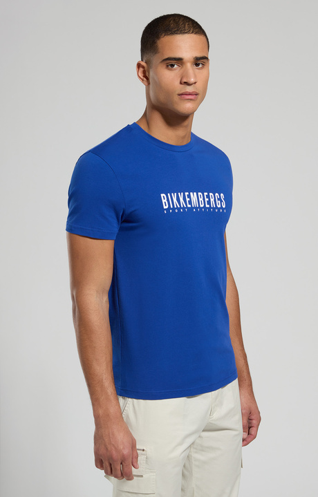 Logo print men's T-shirt, MAZARINE BLUE, hi-res-1