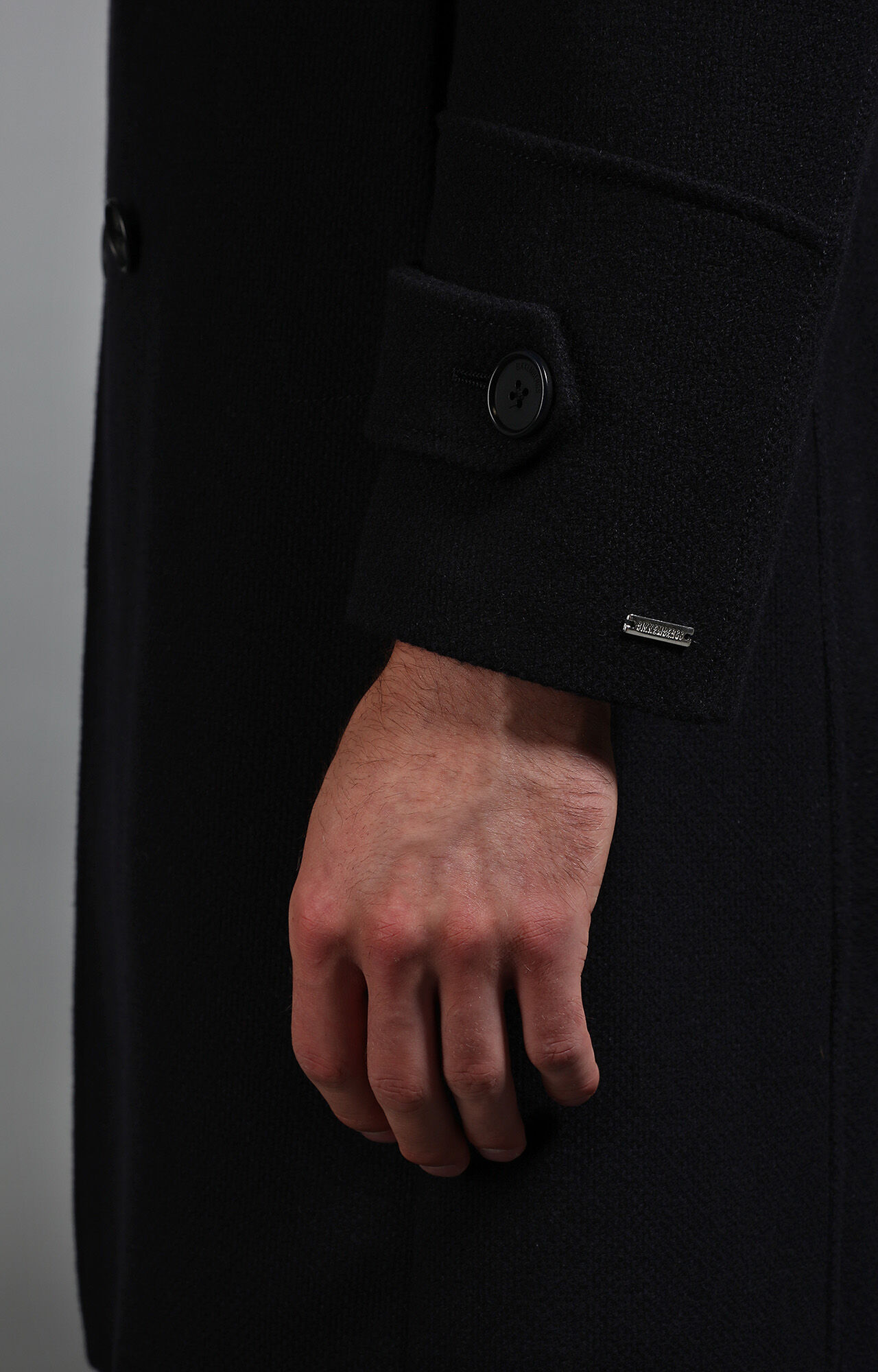 Blue Men's trousers in navy blue fabric | Bikkembergs