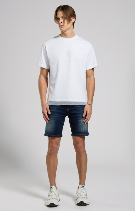 Regular fit men's shorts, L2 BLUE DENIM, hi-res-1