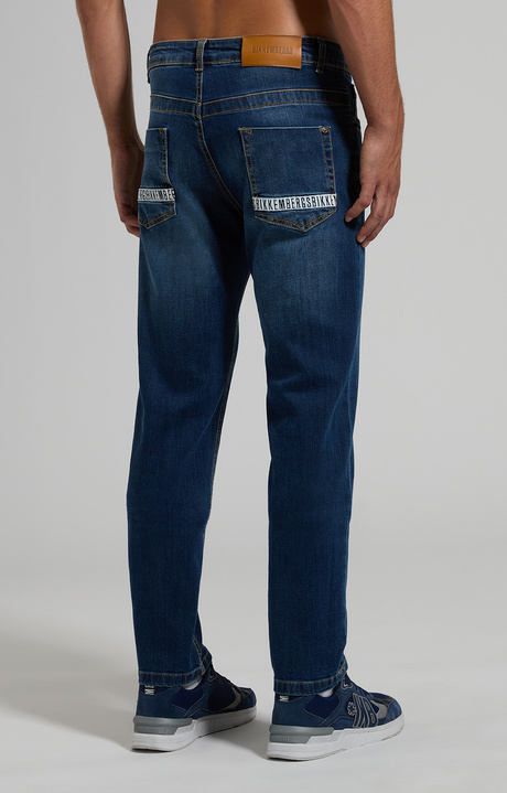Men's faded jeans, L3 BLUE DENIM, hi-res-1