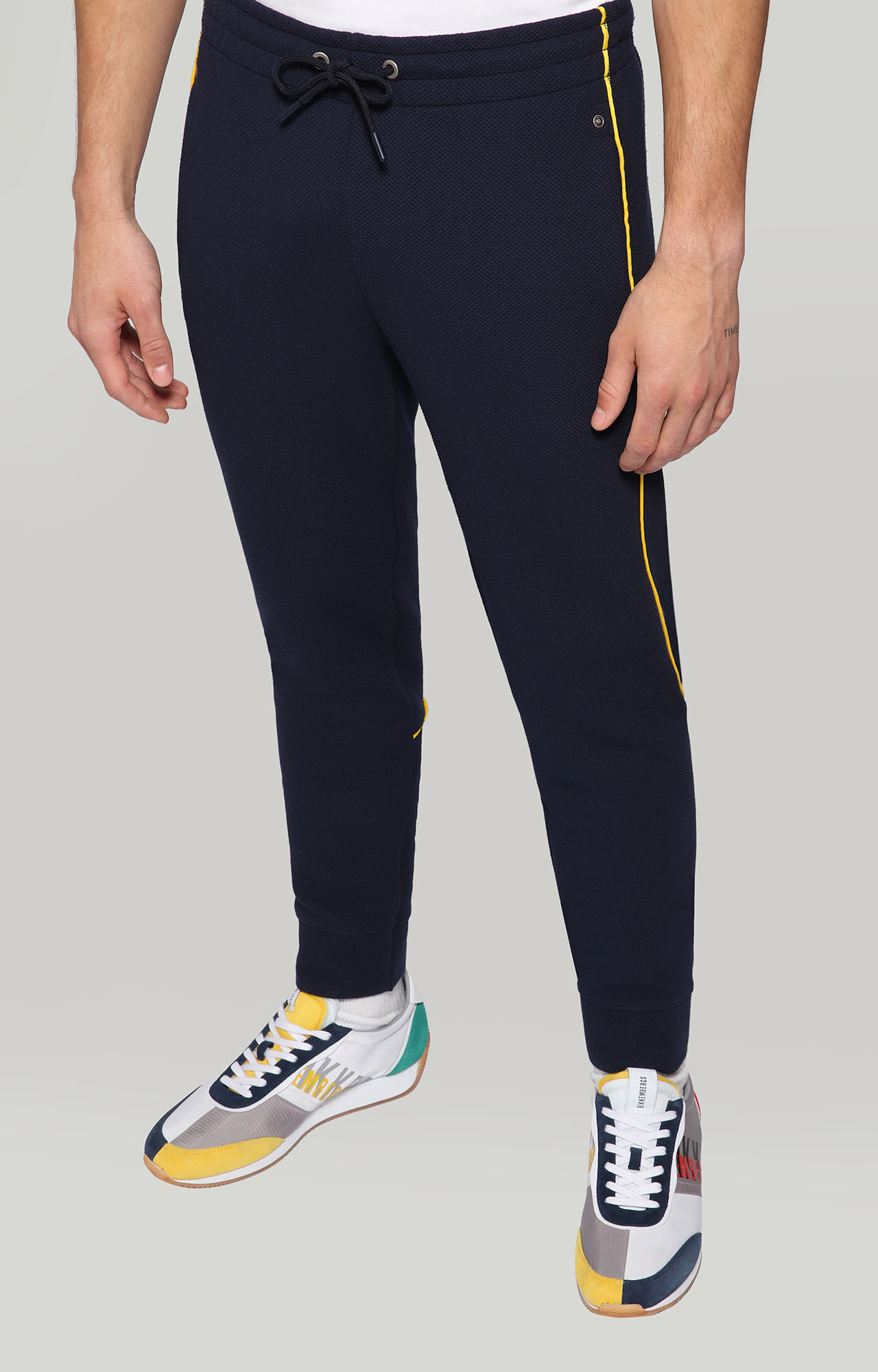 dirk bikkembergs Track pants with contrast logo piping