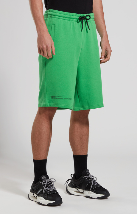 Men's fleece shorts, CLASSIC GREEN, hi-res-1