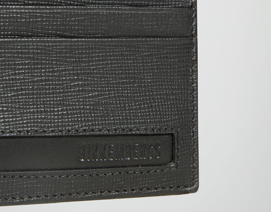 Men's Rohan saffiano leather card holder, BLACK, hi-res-1
