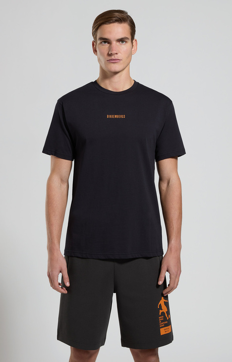 Men's T-shirt with prints, ANTHRACITE, hi-res-1