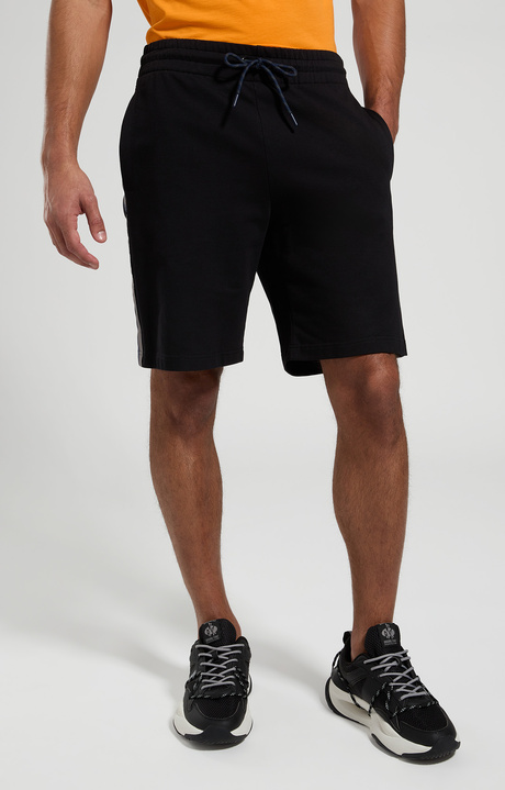Men's fleece shorts, PIRATE BLACK, hi-res-1