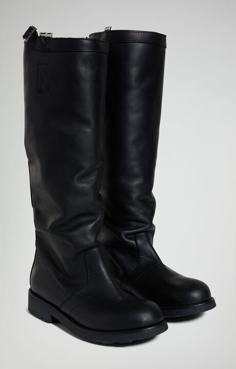 bikkembergs GD slouchy women's black boots