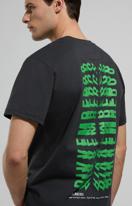 bikkembergs Optical print men's T-shirt