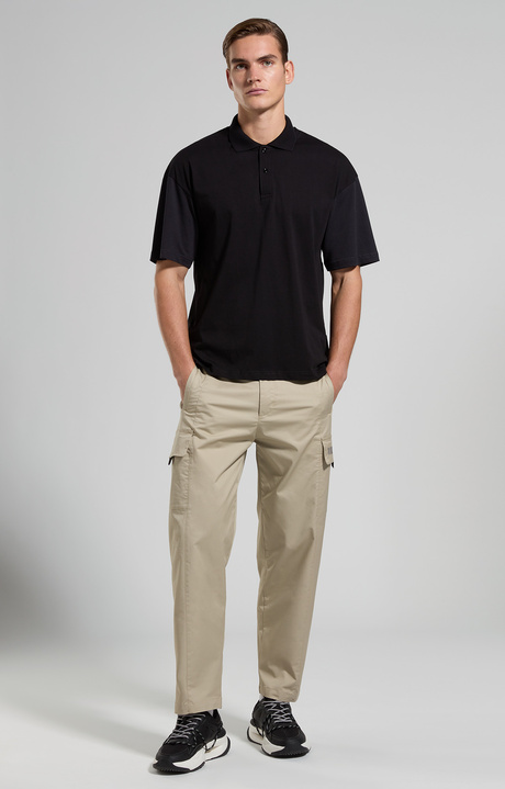 Boxy fit men's polo shirt, ANTHRACITE, hi-res-1