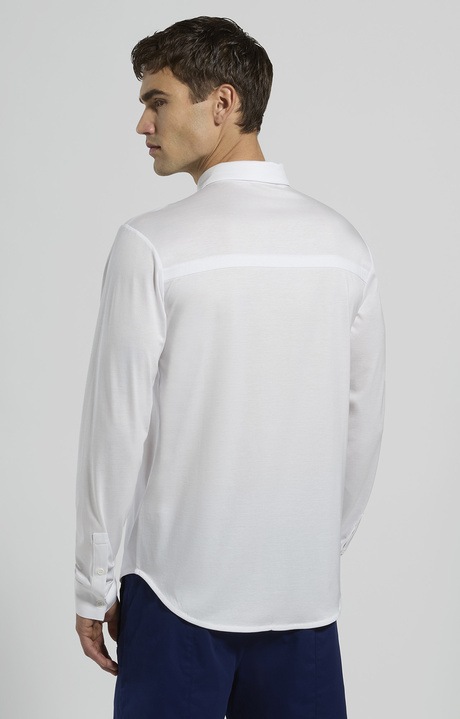 Camicia uomo slim fit, WHITE, hi-res-1