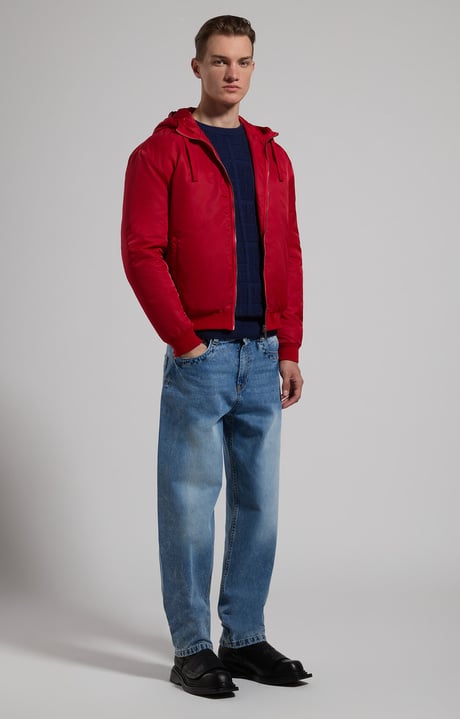 Men's straight-fit jeans, L1 BLUE DARK DENIM, hi-res-1