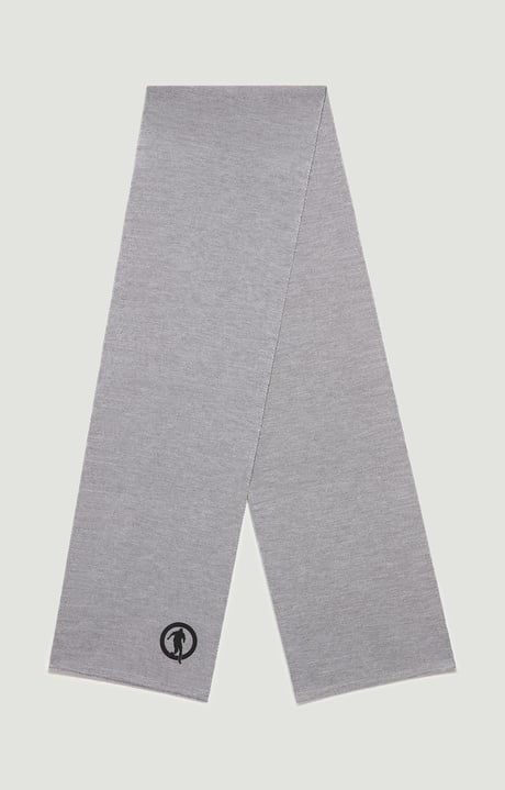 Men's scarf – Sport 25x180 cm, GREY LOGO BLACK Men's scarf – Sport 25x180 cm, GREY LOGO BLACK, hi-res-1