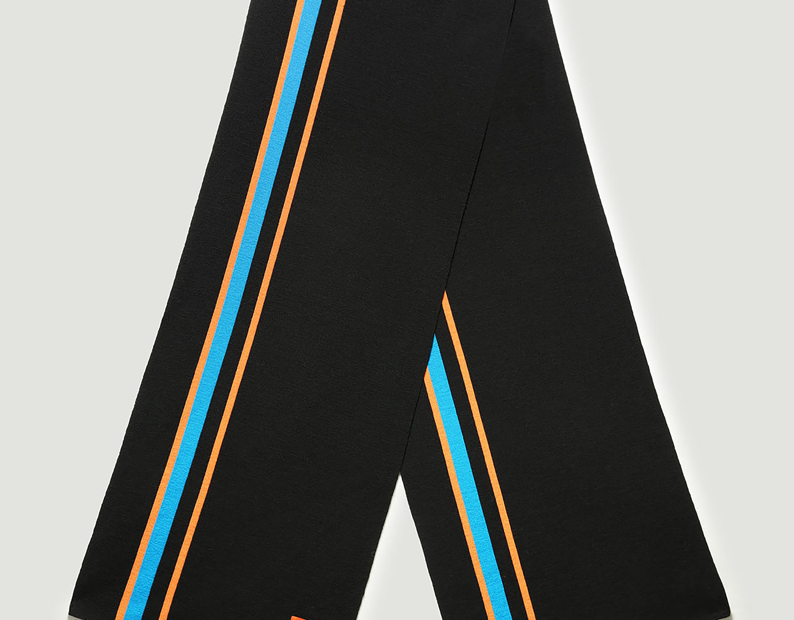 Black Scarf with patch 35x180 cm | Bikkembergs