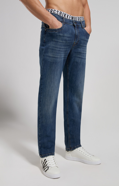 Men's regular jeans, L11 BLUE DENIM, hi-res-1