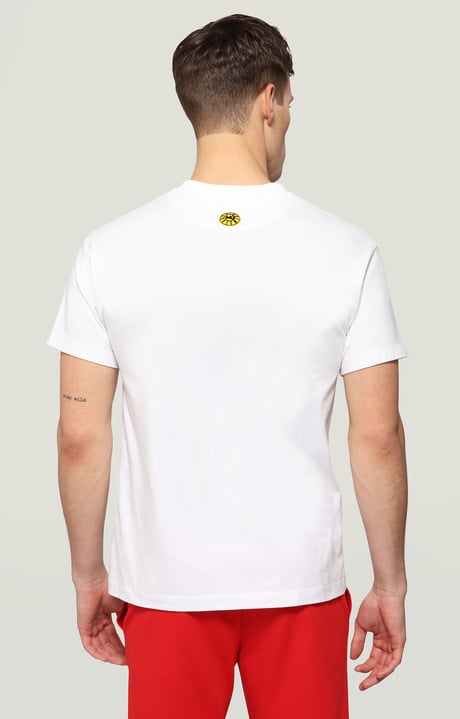 Men's T-shirt with Weightlifting print, OPTICAL WHITE Men's T-shirt with Weightlifting print, OPTICAL WHITE, hi-res-1
