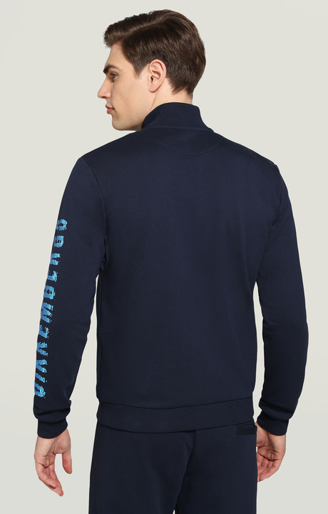 Men's sweatshirt with liquid logo, BLUE Men's sweatshirt with liquid logo, BLUE, hi-res-1