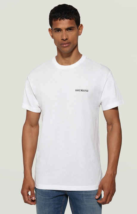 T-shirt uomo stampata, OPTICAL WHITE, hi-res-1