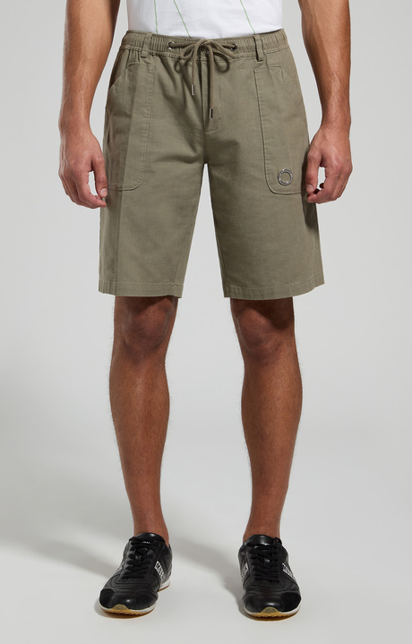 Men's linen shorts, ELEPHANT SKIN, hi-res-1