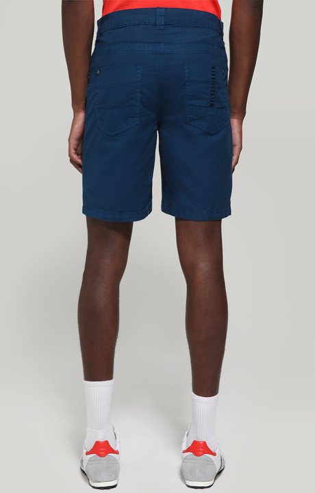 Men's shorts garment-dyed, TURQUOISE, hi-res-1