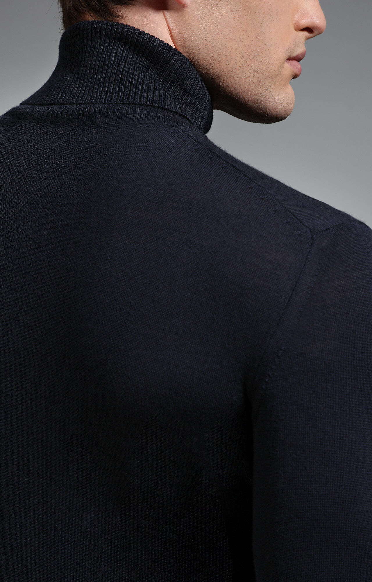 Navy turtleneck sweater mens store