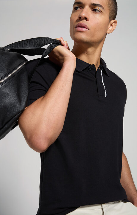 bikkembergs Men's polo shirt in mercerized cotton