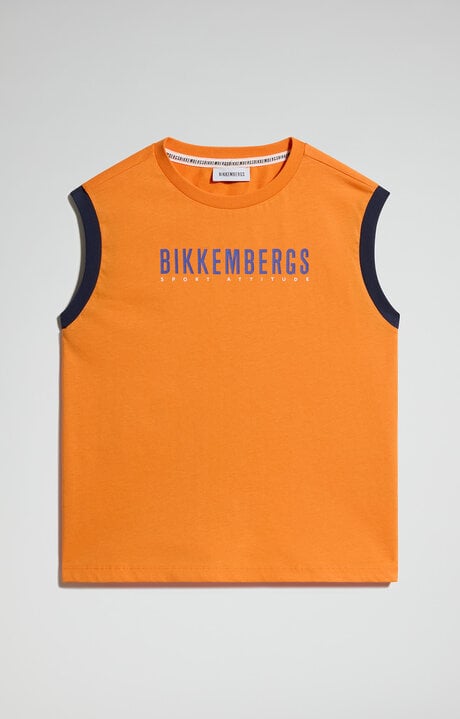 bikkembergs Boy's sleeveless t-shirt