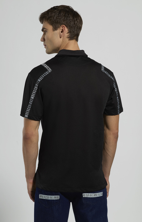 Men's mesh polo, BLACK, hi-res-1