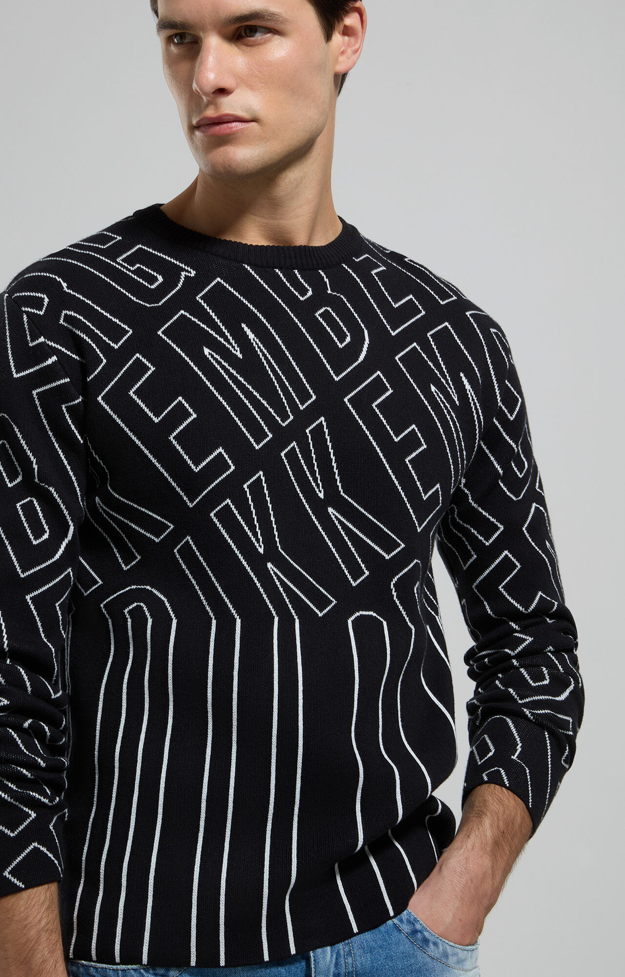 Men's knitwear: pullover, knit vest, polo shirt | Bikkembergs