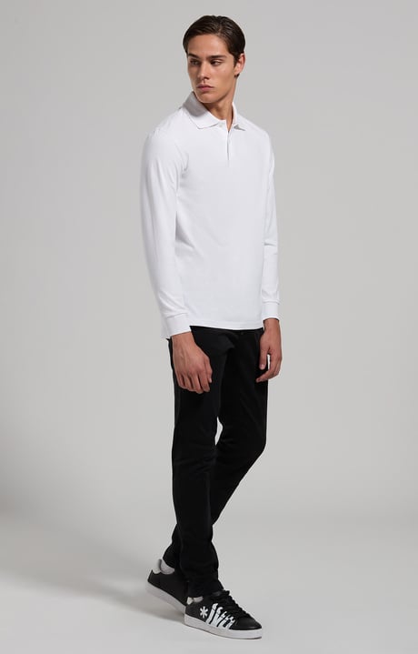 Pantaloni 5 tasche slim uomo, CAVIAR, hi-res-1