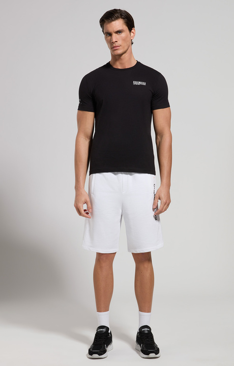 Men's fleece shorts, WHITE, hi-res-1