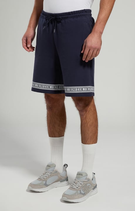 Men's shorts with tape, DRESS BLUES, hi-res-1