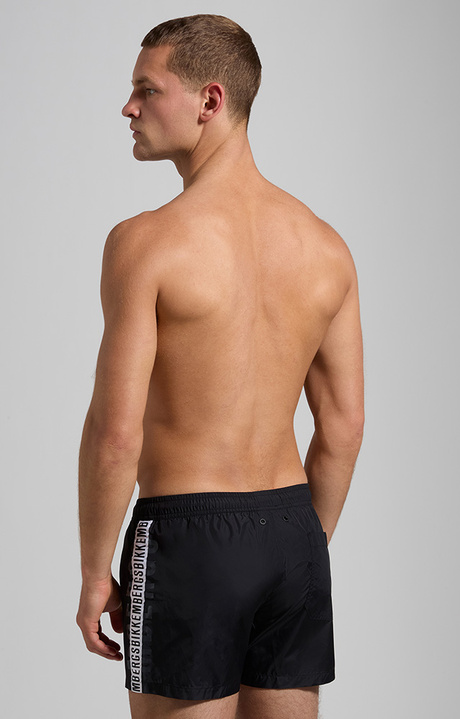 Men&rsquo;s swim shorts with drawstring, BLACK, hi-res-1