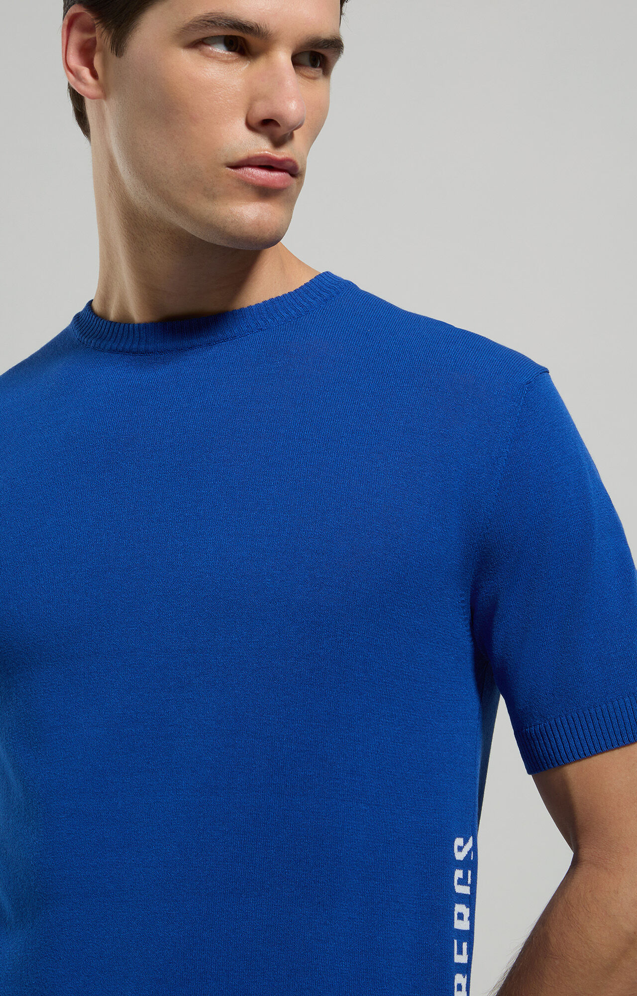 dirk bikkembergs Men's jacquard knit pullover
