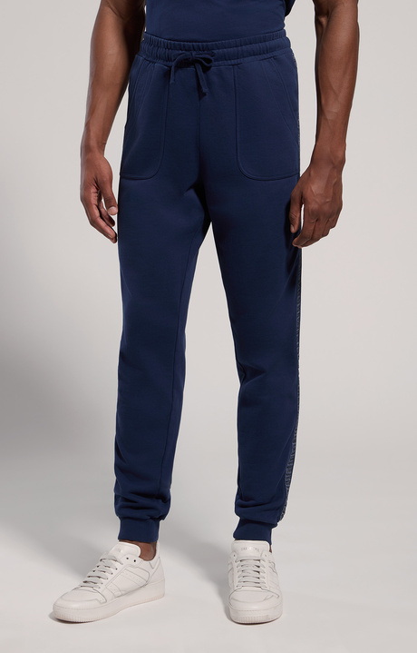 Men's fleece joggers, DRESS BLUES, hi-res-1