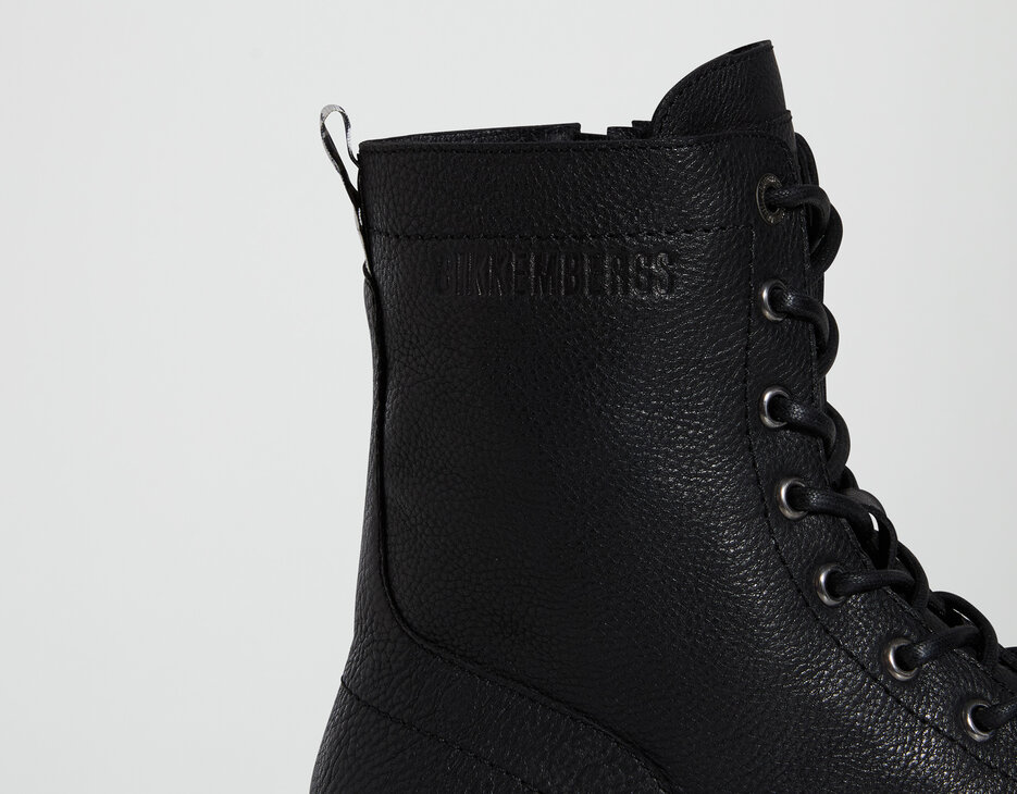 Men's Vintage M leather ankle boots with lightweight rubber sole, BLACK, hi-res-1