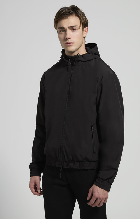Men's windbreaker jacket, BLACK, hi-res-1