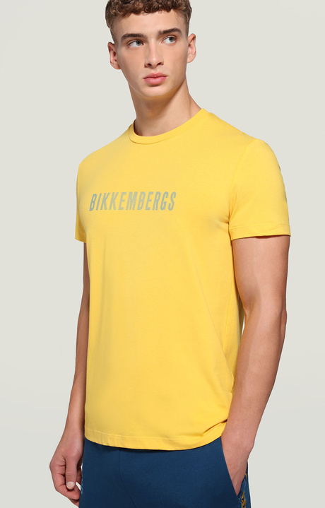 T-shirt uomo stampa 3D, YELLOW, hi-res-1