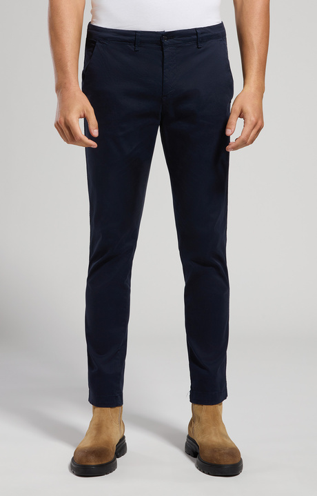 Men's pants with elastic waist, DRESS BLUES, hi-res-1