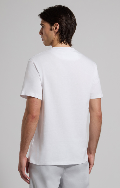Men’s T-shirt with front print, WHITE, hi-res-1