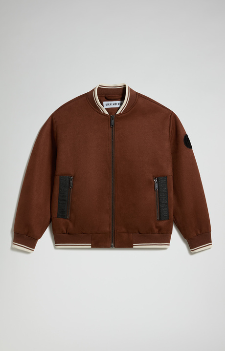 Giacca bomber bambino con zip e tape, MONK'S ROBE, hi-res-1