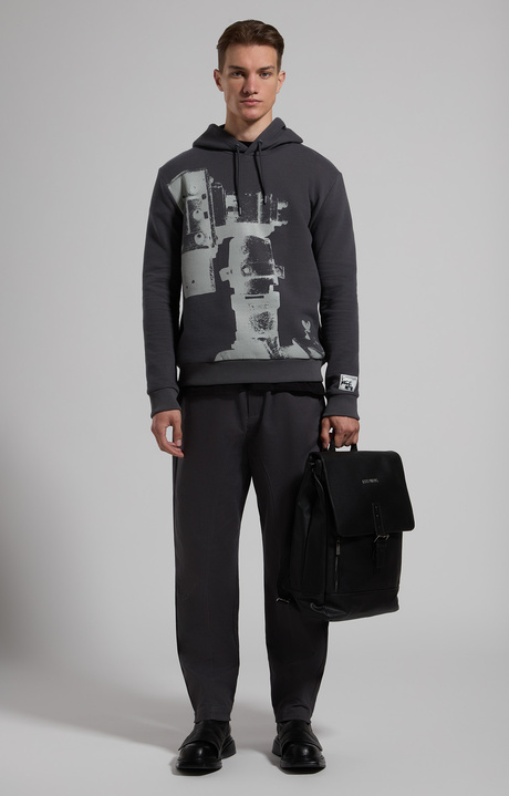 Curved-leg joggers for men, DARK SHADOWS, hi-res-1