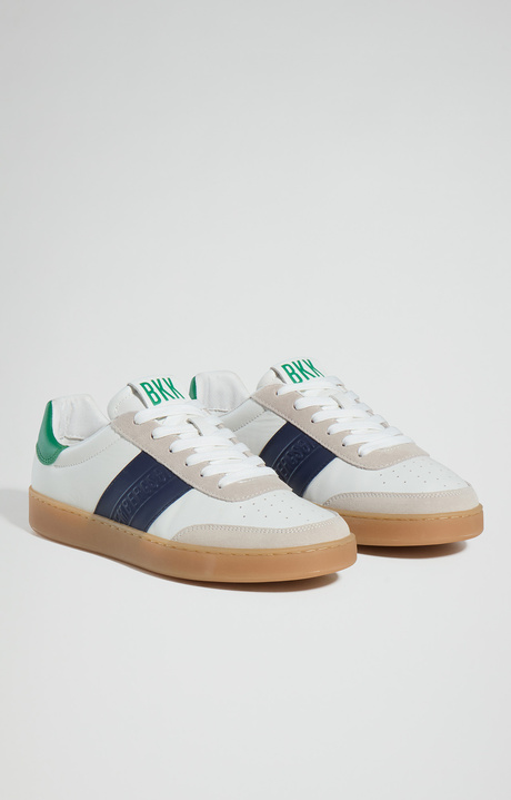 Men&rsquo;s Recoba multimaterial sneakers, OFF WHITE, hi-res-1