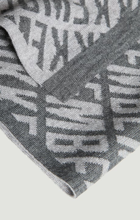 Scarf with all-over logo 25x181, GREY Scarf with all-over logo 25x181, GREY, hi-res-1