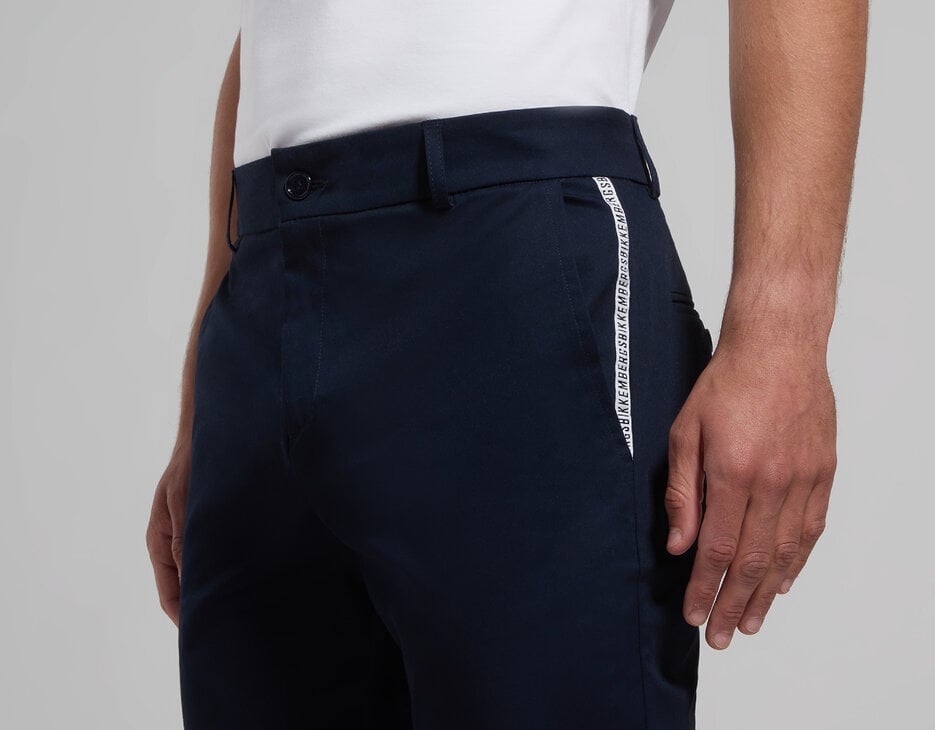 Slim fit men's pants, BLUE GRAPHITE Slim fit men's pants, BLUE GRAPHITE, hi-res-1