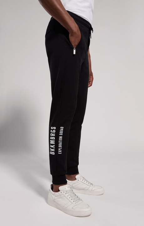 Printed men's joggers, BLACK, hi-res-1
