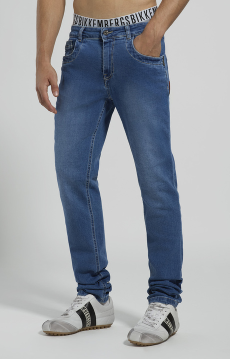 Men&rsquo;s slim-fit jeans, L5 BLUE DENIM LIGHT, hi-res-1
