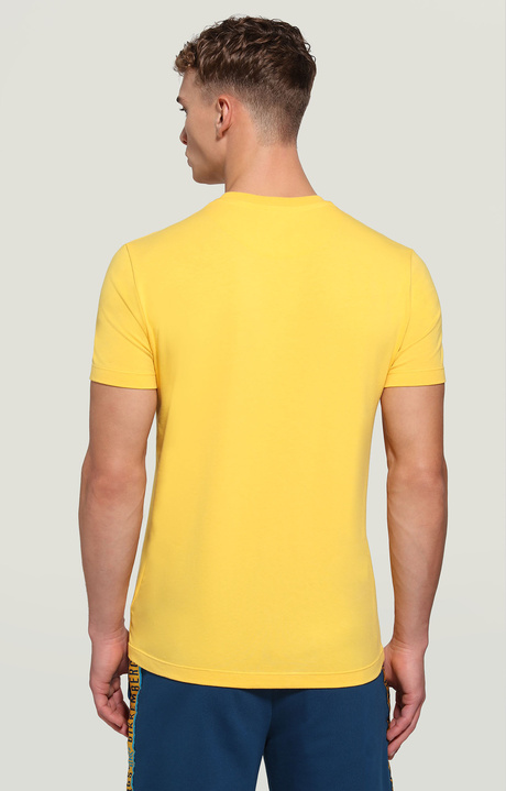 T-shirt uomo stampata, YELLOW, hi-res-1