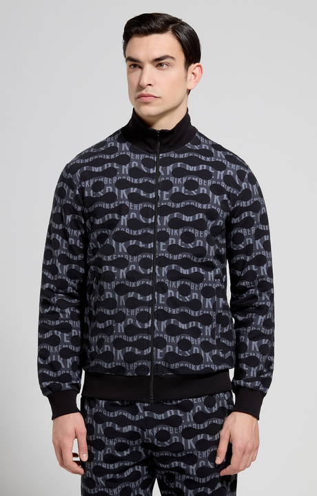 Men's sweatshirt pop camouflage , BLACK, hi-res-1