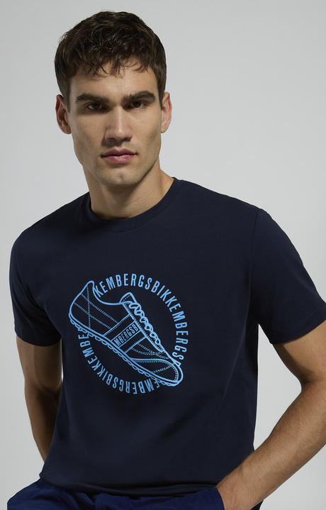 Men's printed T-shirt, BLACK IRIS, hi-res-1